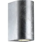 Nordlux Wandlamp buiten Canto Maxi 2, alu / grijs / zink, Aluminium, Modern, Wandlamp buiten