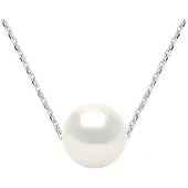 Diadema Zoetwater parelsnoer 8-9mm White Round Chain Convict 925