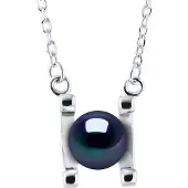 Diadema SYMBOL zoetwater parel 7-8mm Black 925