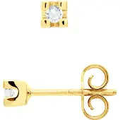 Diadema Diamanten oorknopjes 0060 Cts Yellow Gold