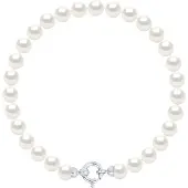 Diadema Armband Gekweekte Parels Zoetwater 6-7mm White Luxury White Gold Clasp