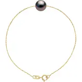 Diadema Armband Tahitian Pearl Ronde 8-9 mm ketting forcat Yellow Gold