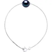 Diadema Mesh Armband Serpentine Ronde Zoetwater Pearl en White 9-10 mm 925