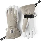 Hestra Heli Ski Dames Handschoen Wintersport (Maat - 8, Kleur - Khaki/Offwhite)
