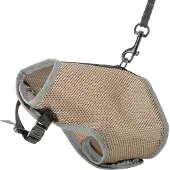 Trixie softtuigje met riem voor de kat Taupe