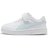 Puma Court Lally sneakers wit/lichtblauw Jongens/Meisjes Imitatieleer - maat 35