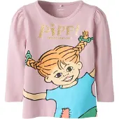 Name it Shirt lichtblauw / goud / grasgroen / sering