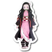 Teknofun Nezuko lamp uit de Kimetsu No Yaiba-serie, 40 cm, roze. Kleur: roze. Maat: one size