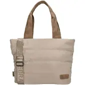 Zebra trends Elske Puffer Small Shopper light taupe damestas