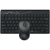 Rapoo Draadloze Combo set 8000M QWERTY UI met draadloze muis Zwart
