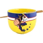 Just Funky Ramen Bowl with Chopsticks All Might 414 ml