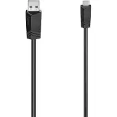 Hama 00200606, 1,5 meter, Mini-USB B, USB A, USB 2.0, 0,48 Gbit/s, zwart