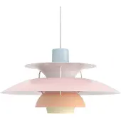 Louis Poulsen PH 5 Hanglamp Pastels Blue Rose Peach