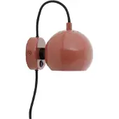 Frandsen Wandlampe , Ball Magnet, Rood, Woonkamer, Metaal, Designer