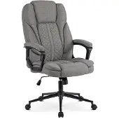 Mebel Elite Phonix - Bureaustoel - Grijs - Draaibaar - Kantelbaar