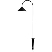 Frandsen LED grondspies lamp Grasp, zwart, hoogte 82 cm, IP44 dimbaar, zwart, Roestvrij staal, Design