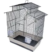 Gebr. De Boon Interzoo vogelkooi Iza 2 zwart/beige Interzoo