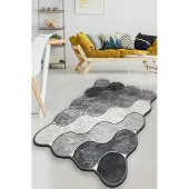 Asir - Badmat - Grijs - 70 x 120 cm