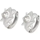 Gaya Oorbellen zilver / transparant