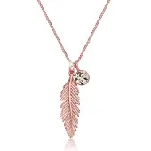 Elli Halsketting 925 Sterling Zilver roségoud verguld Set driehoekig