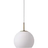 Frandsen Glazen hanglamp Ball, dimbaar, wit / opaal, Woon-/ Eetkamer, Glas, Design, hanglamp