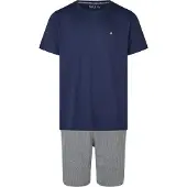 Phil&Co. Pyjama kort ' Lounge Dreams ' donkerblauw / grijs