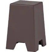 Woood Zina Bijzettafel Hoog - Cement - Bruin - 51x36x36