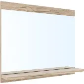 En.casa Badkamerspiegel Krildihana met plank 50x60x12 cm eikenkleurig []
