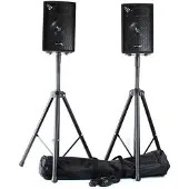 Tracer 800W Luidsprekerset 2x SL8 met standaards en kabel