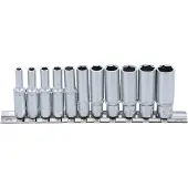 Bgs Steckschlüssel-Einsatz-Satz Sechskant, tief 6,3 mm (1/4") SW 4 - 13 mm 11-tlg.