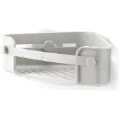 SmartaSaker Flex douchemand - 30x19x9cm - hoekmontage - zelfklevend - ABS Grijs 1021299-918