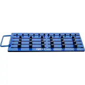 Bgs Magnetisch opbergbord - met buitenvierkant - voor 36 dopsleutels - 1/4 / 3/8 / 1/2