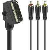 Hama Videokabel Rca - Scart 1.5 M Zwart(205156)