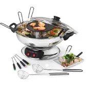 KitchenChef KCP.FOND-ASIA fondue, gourmet & wok 6 persoon/personen
