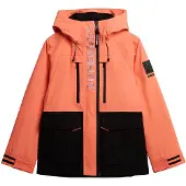 Superdry Functionele jas koraal / zwart / wit
