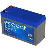 Ecobat - 9AH AGM accu voor uw scootmobiel () - 15.1 cm x 6.5 cm x 10.1 cm (LxBxH)