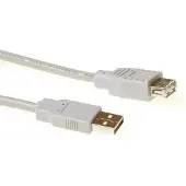 ACT SB2203 USB-A 2.0 | Male/USB-A Female | Ivoor | 3 meter