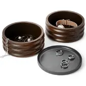 Umbra Tesora Houten Sieradenbox, Zwart/Walnoot
