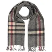 Finshley & Harding Sjaal beige / antraciet / donkergrijs / donkerroze