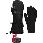 686 - Skihandschoenen - M Gore-Tex Smarty Gauntlet Mitt Black voor Unisex van Wol - Maat S - Zwart