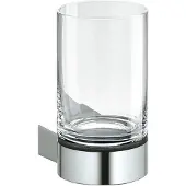 Keuco bovenaanzicht glashouder compleet met kristallen glas chroom