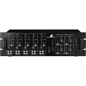 Monacor PA-4040 PA-versterker 40 W 4-kanaals 4 zones