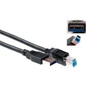 ACT USB 3.0 A Mannelijk - USB-B Mannelijk 2 m Zwart