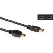 ACT SB2602 USB On the Go Kabel - USB Mini A5 Male/USB Mini B5 Male - 2 meter