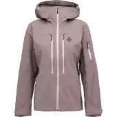 Black Diamond - Dames ski jassen - W Recon LT Stretch Shell Dark Mauve voor Dames van Gerecyclede materialen - Maat M - Paars