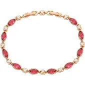 Faina Armband rose-goud / rood