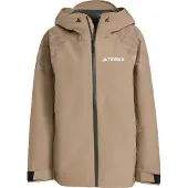 Adidas Outdoorjas 'Xperior Hybrid' lichtbruin / zwart / wit