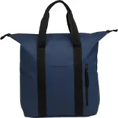New Looxs Odense Kota - Enkele Fietstas voor Dames - Shopper met Rits - Pakaftas Enkel - Afneembare Boodschappentas - Stevig Tas met Haken - 24 Liter - Dark Blue