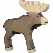 Holztiger Wildernis - Eland - 19X3X18Cm - Houten Figuur - Handgemaakt