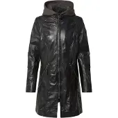 Gipsy Lederen jas - GGJandra Lamas - XS tot XL - voor Vrouwen - zwart - Maat XL